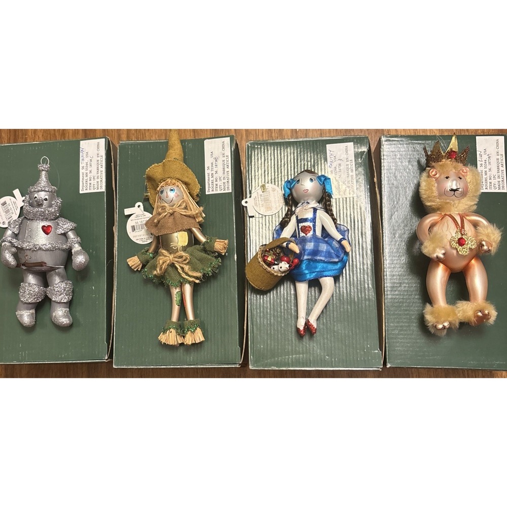 Department 56 Rare Vintage New In Box & Tags Wizard Of Oz - Set Of 4